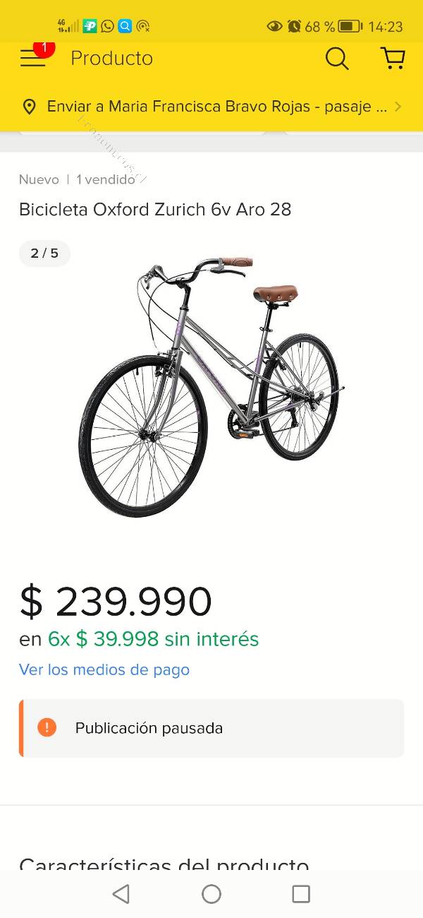 Vendo bicicleta aro 28 marca oxford 2023 02 05 Economicos de El