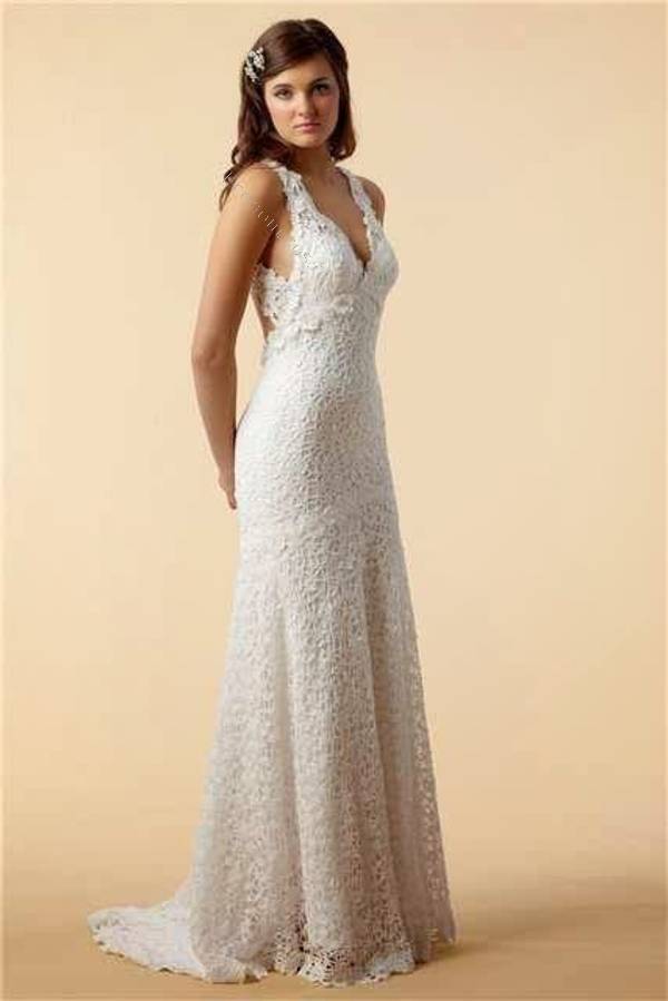 Vestido de outlet novia a crochet