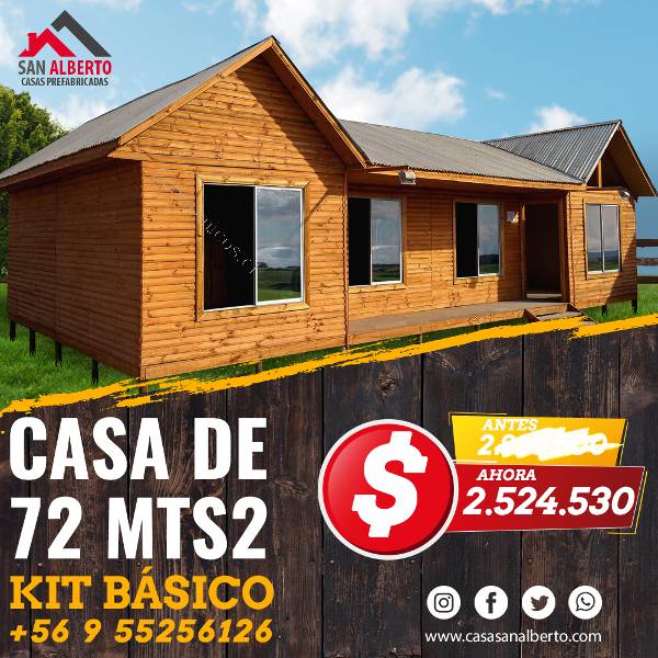 Casa Prefabricada 72 , Kit Básico 2020-11-12 Economicos de El Mercurio