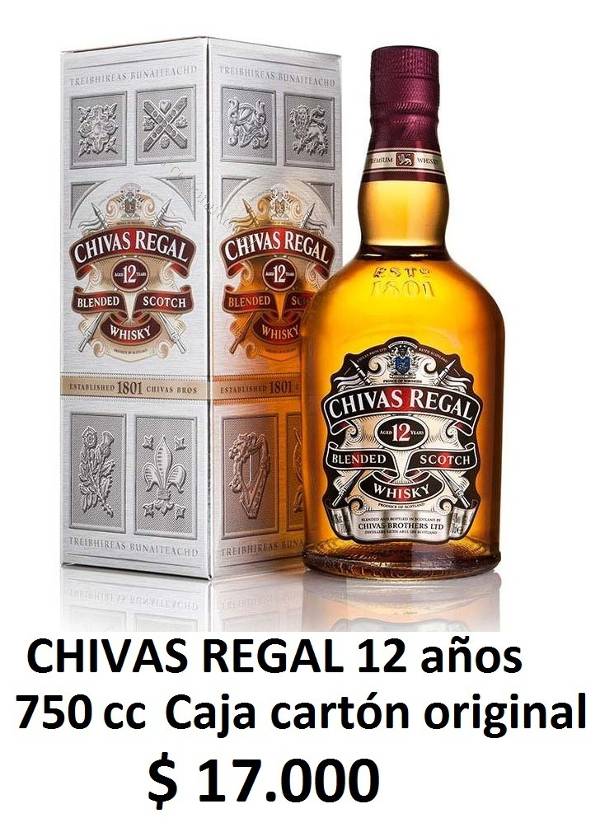 Whisky Chivas Regal 12 años oferta Día del Padre 2018-05-31 Economicos de  El Mercurio