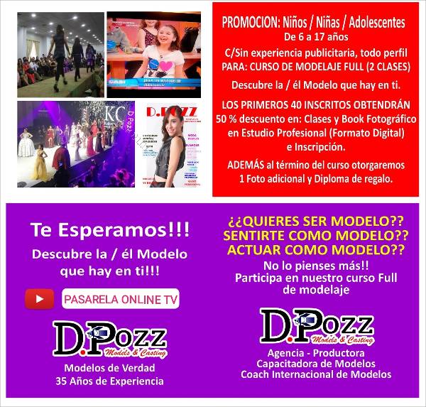 Curso Modelaje-Tv 2018-11-02 Economicos de El Mercurio